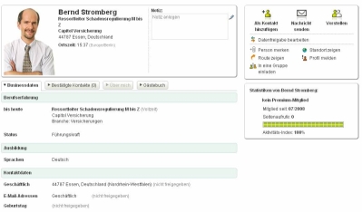 Bernd Stromberg im XING Bernd Stromberg im XING