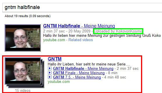 Änderungen in den Video-SERPs Änderungen in den Video-SERPs