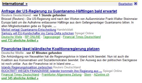 Google News Deutschland (Frontpage) Google News Deutschland (Frontpage)